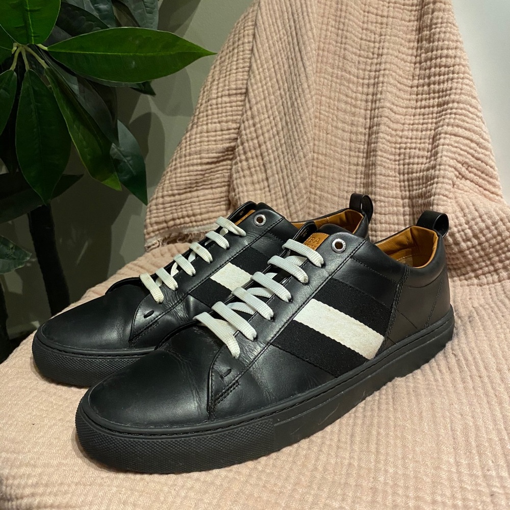 Bally Helvio Black Leather Sneaker
